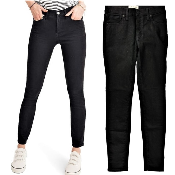 Madewell Denim - Madewell 9" High Riser Skinny Skinny Black 27 T